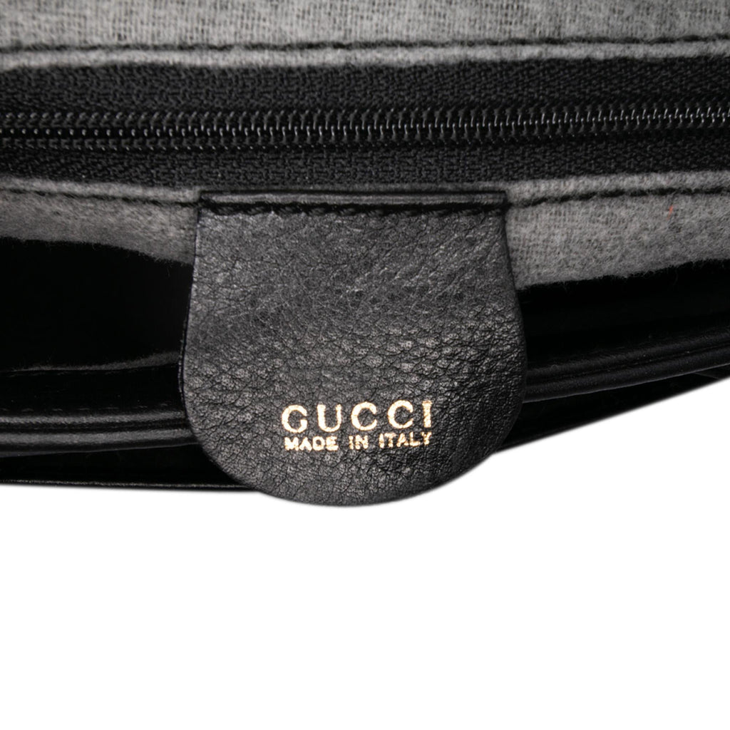 Gucci Small Leather Bamboo Satchel