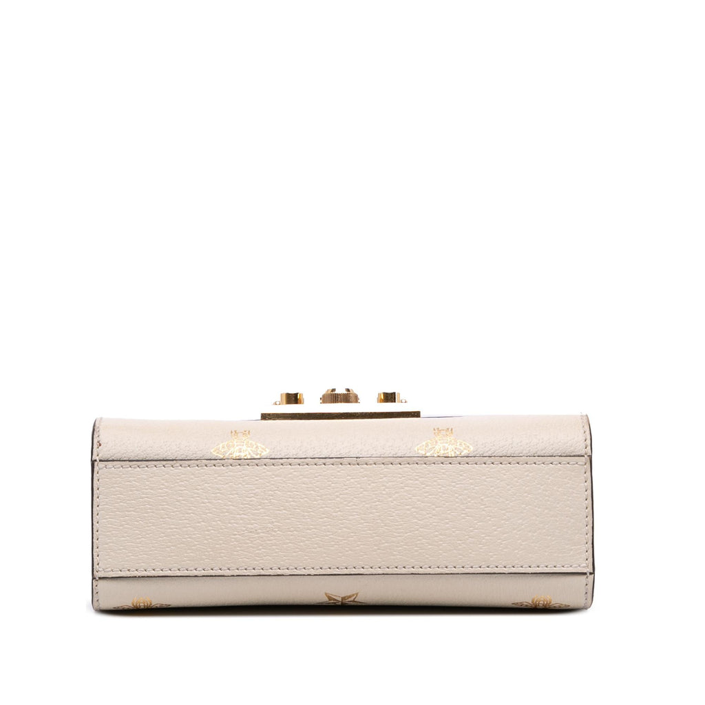 Gucci Small Leather Bee Star Padlock Crossbody