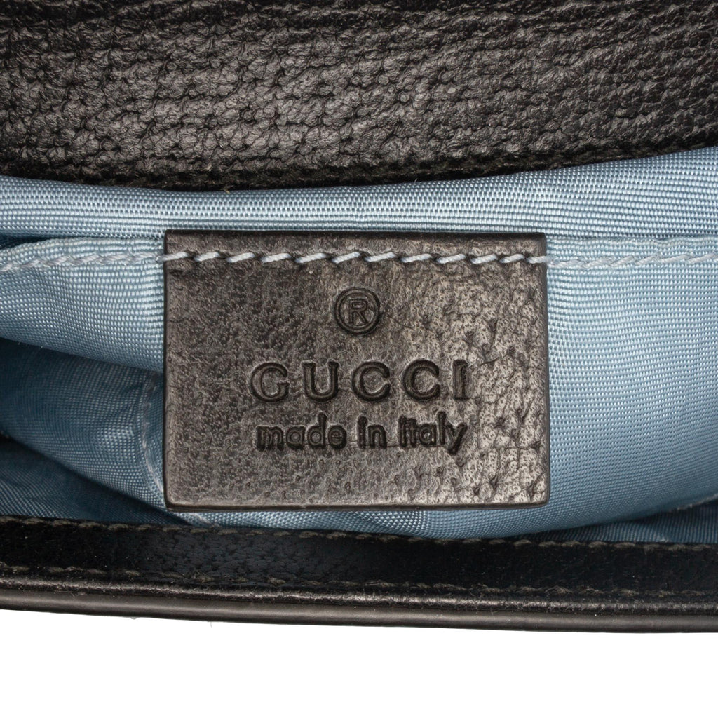Gucci Small Leather Bee Star Padlock Crossbody