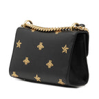 Gucci Small Leather Bee Star Padlock Crossbody