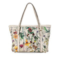 Gucci Small Leather Flora Nice Tote (SHG-PeGDJg)