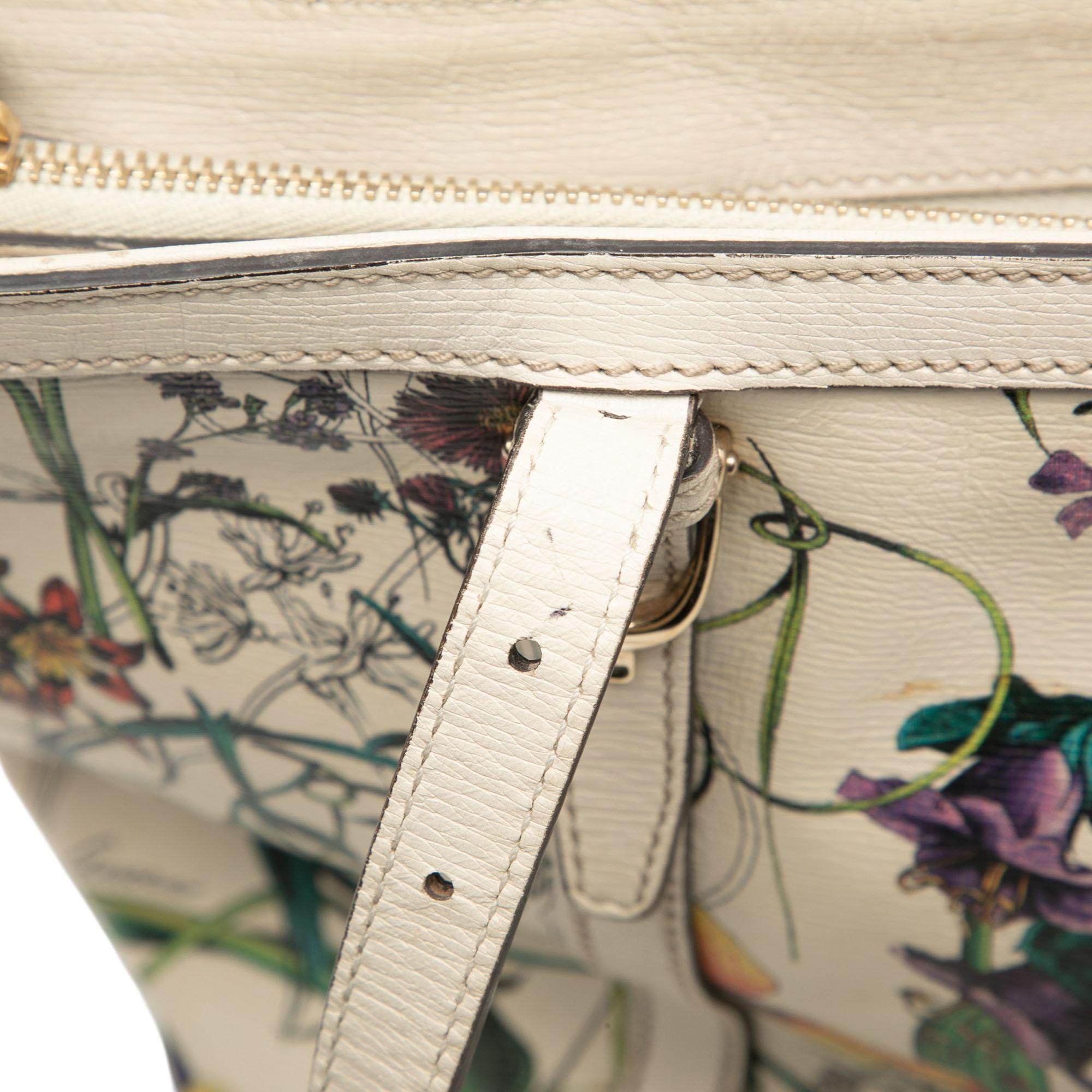 Gucci Small Leather Flora Nice Tote
