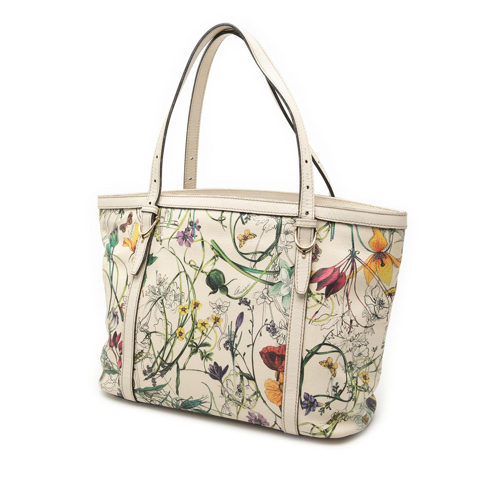 Gucci Small Leather Flora Nice Tote