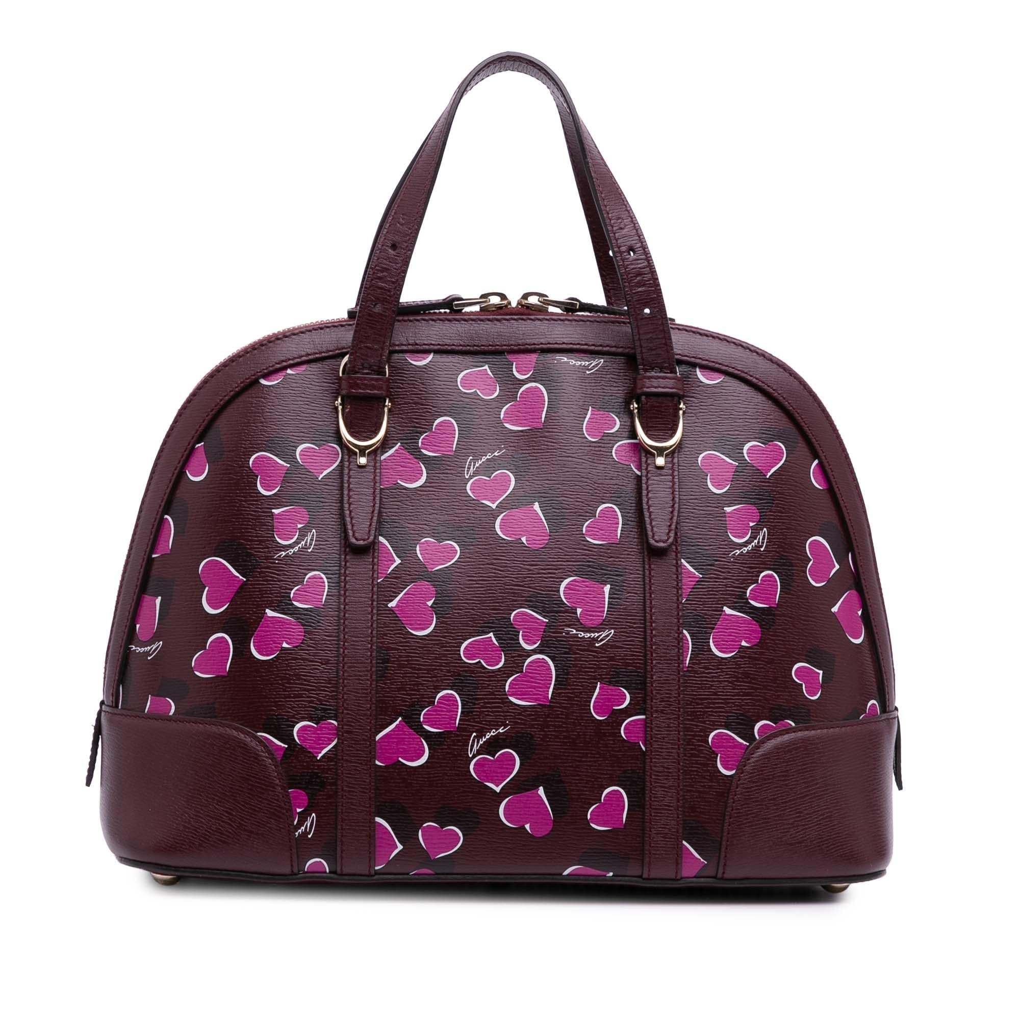 Gucci Small Leather Heartbeat Nice Dome Satchel