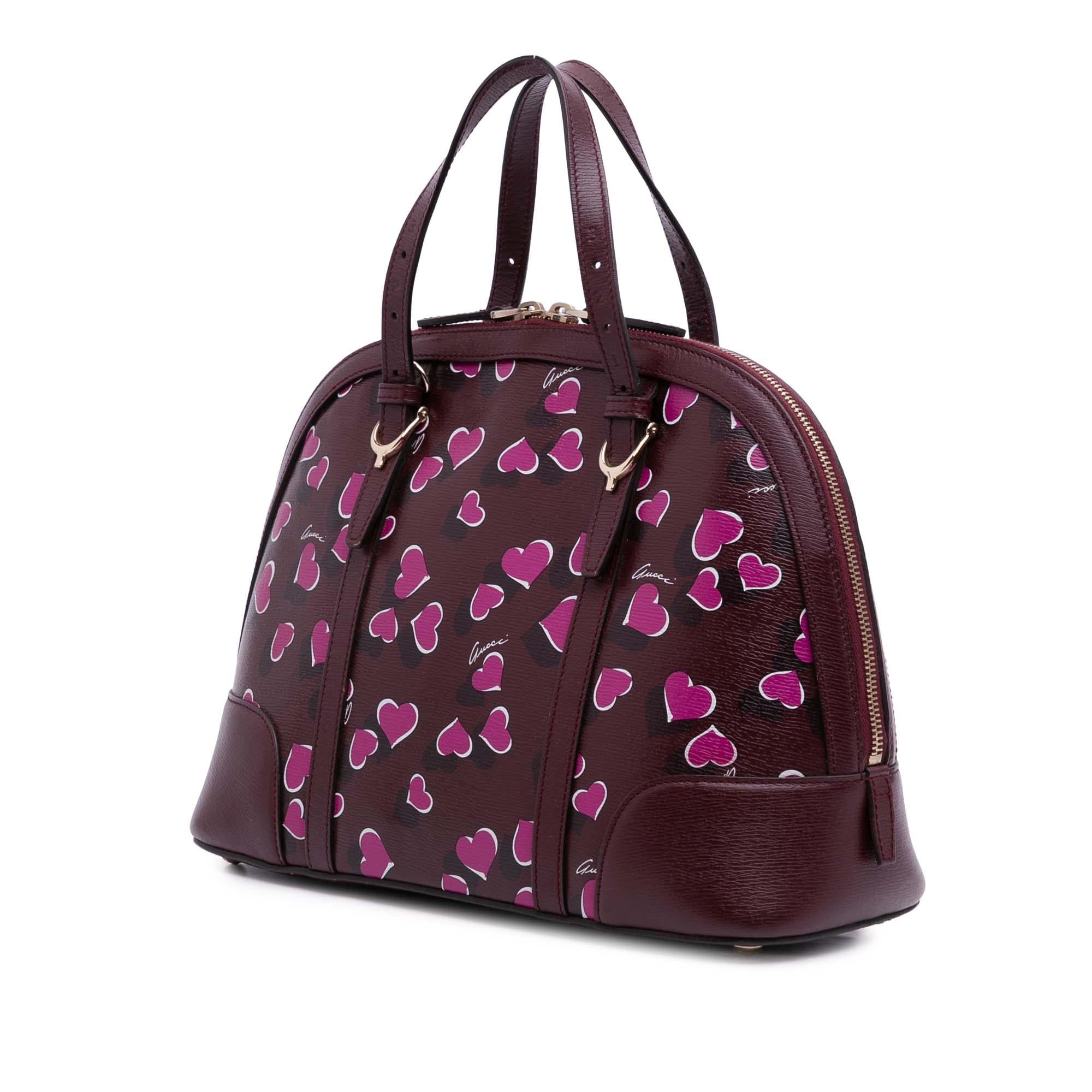 Gucci Small Leather Heartbeat Nice Dome Satchel