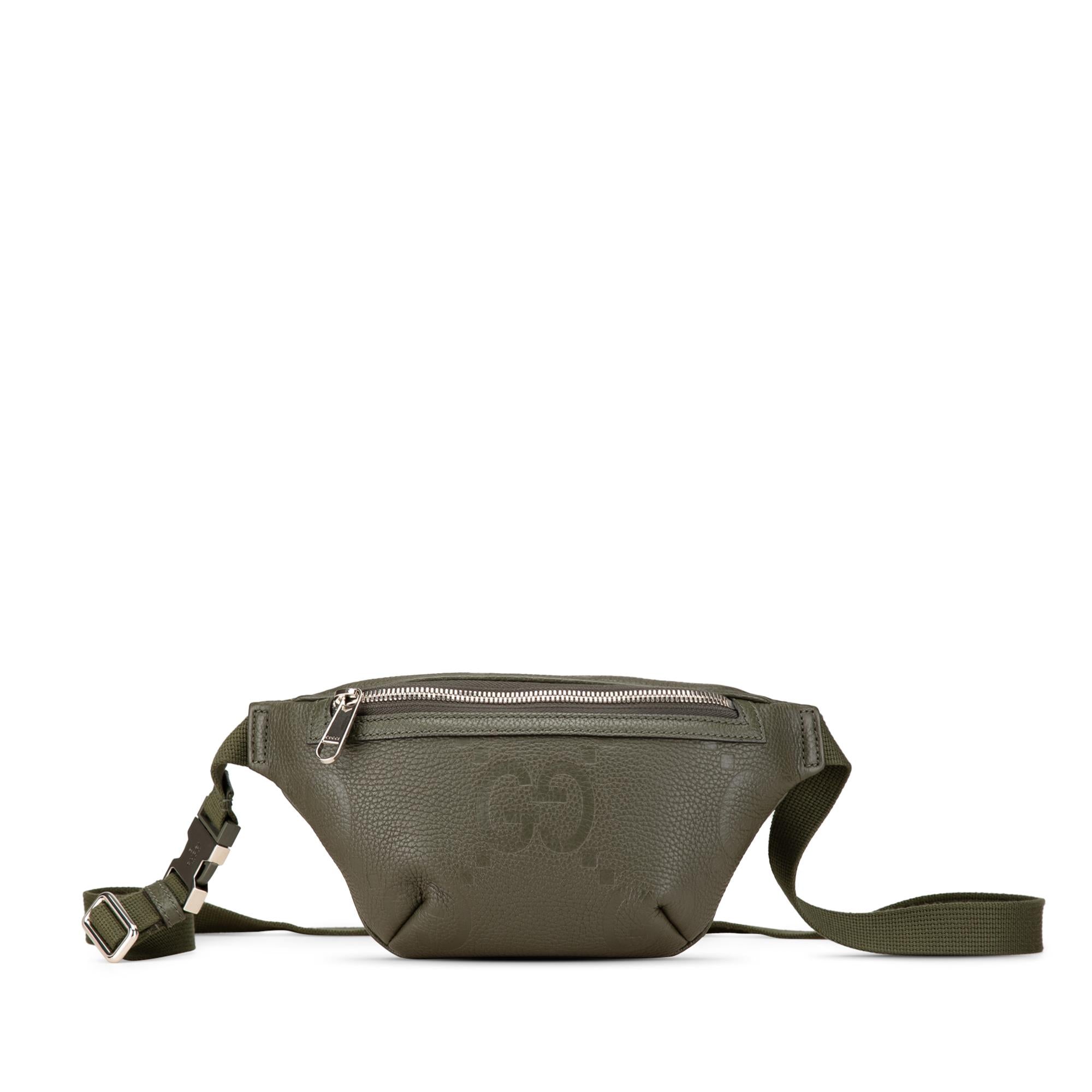 Gucci Small Leather Jumbo GG Belt Bag