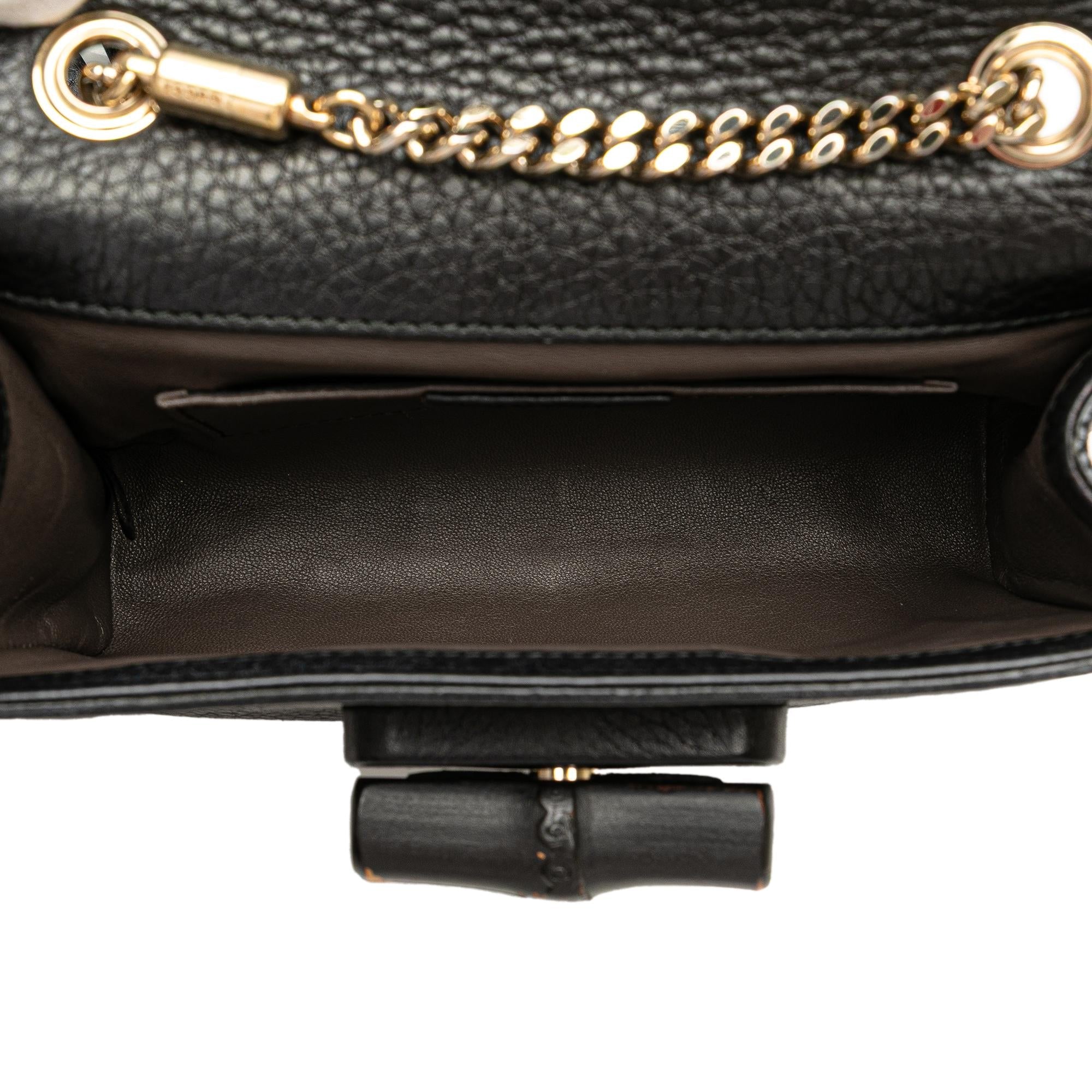 Gucci Small Leather Miss Bamboo Crossbody