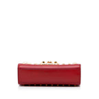 Gucci Small Leather Pearl Studded Padlock Crossbody Bag (SHG-1zn6yH)