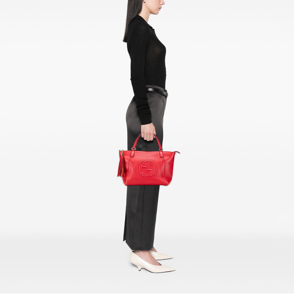 Gucci Small Leather Soho Cellarius Satchel
