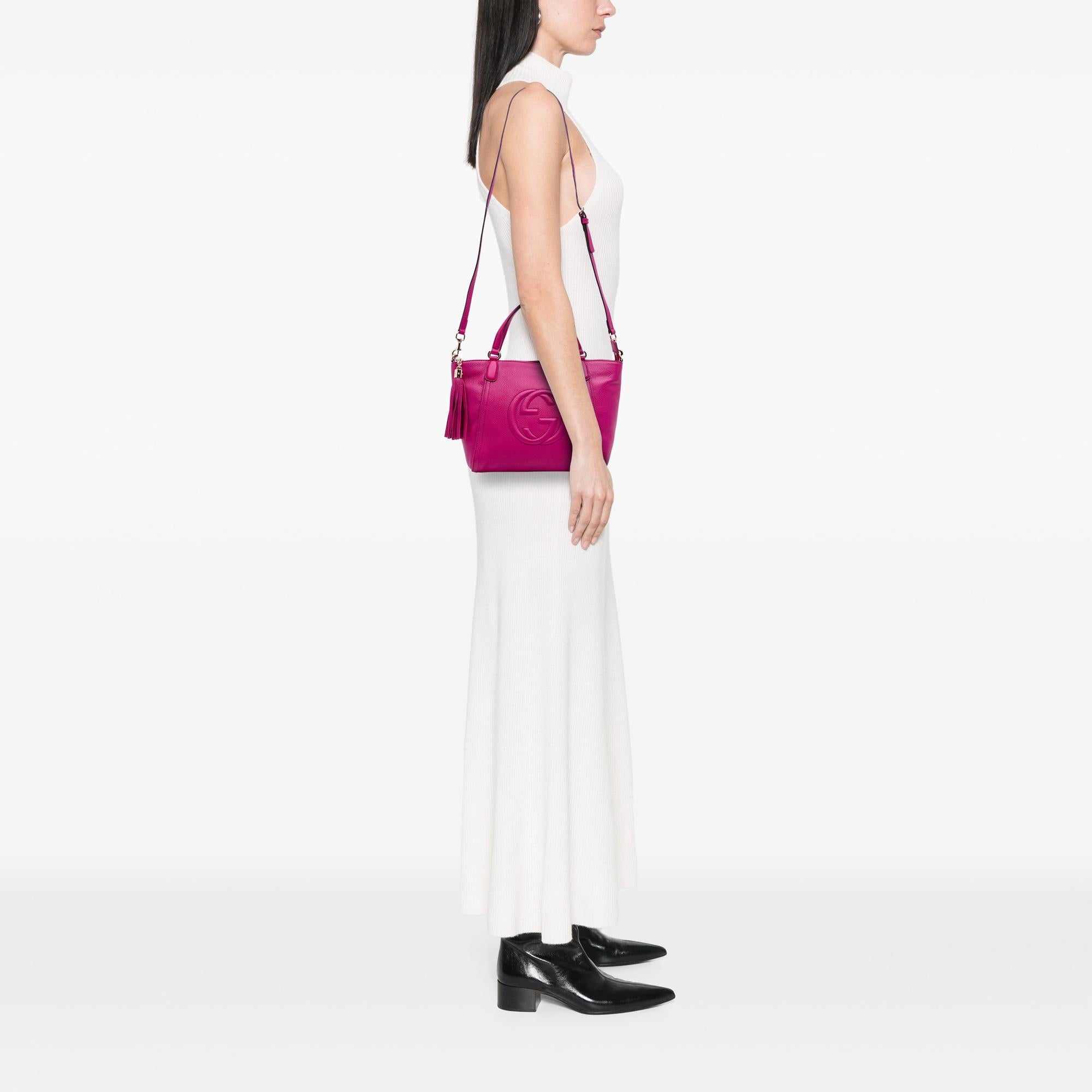 Gucci Small Leather Soho Cellarius Satchel