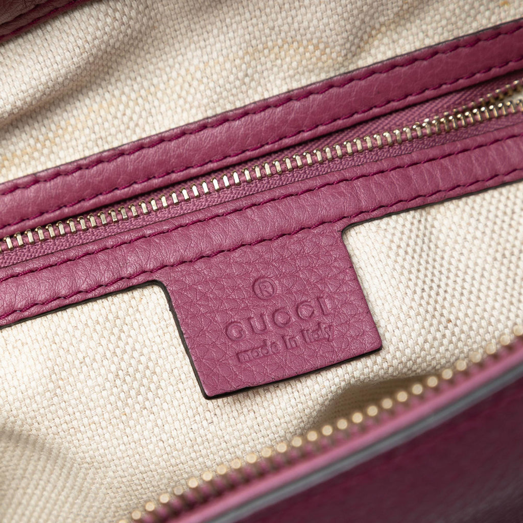 Gucci Small Leather Soho Cellarius Satchel