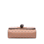 Gucci Small Leather Studded Miss Bamboo Crossbody