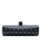 Gucci Small Leather Studded Miss Bamboo Crossbody