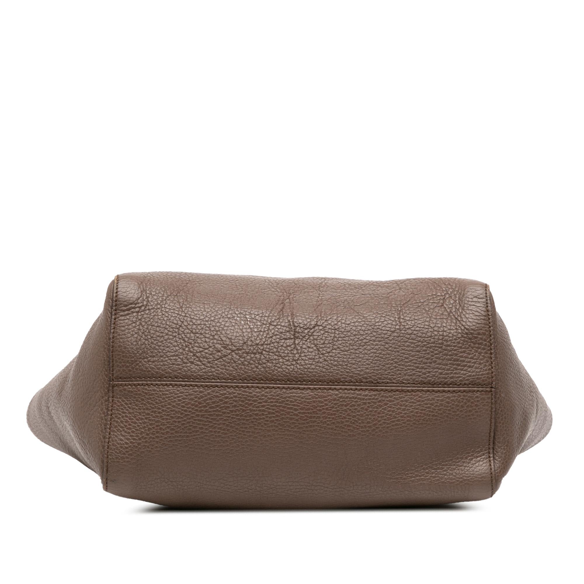 Gucci Small Leather Swing Tote