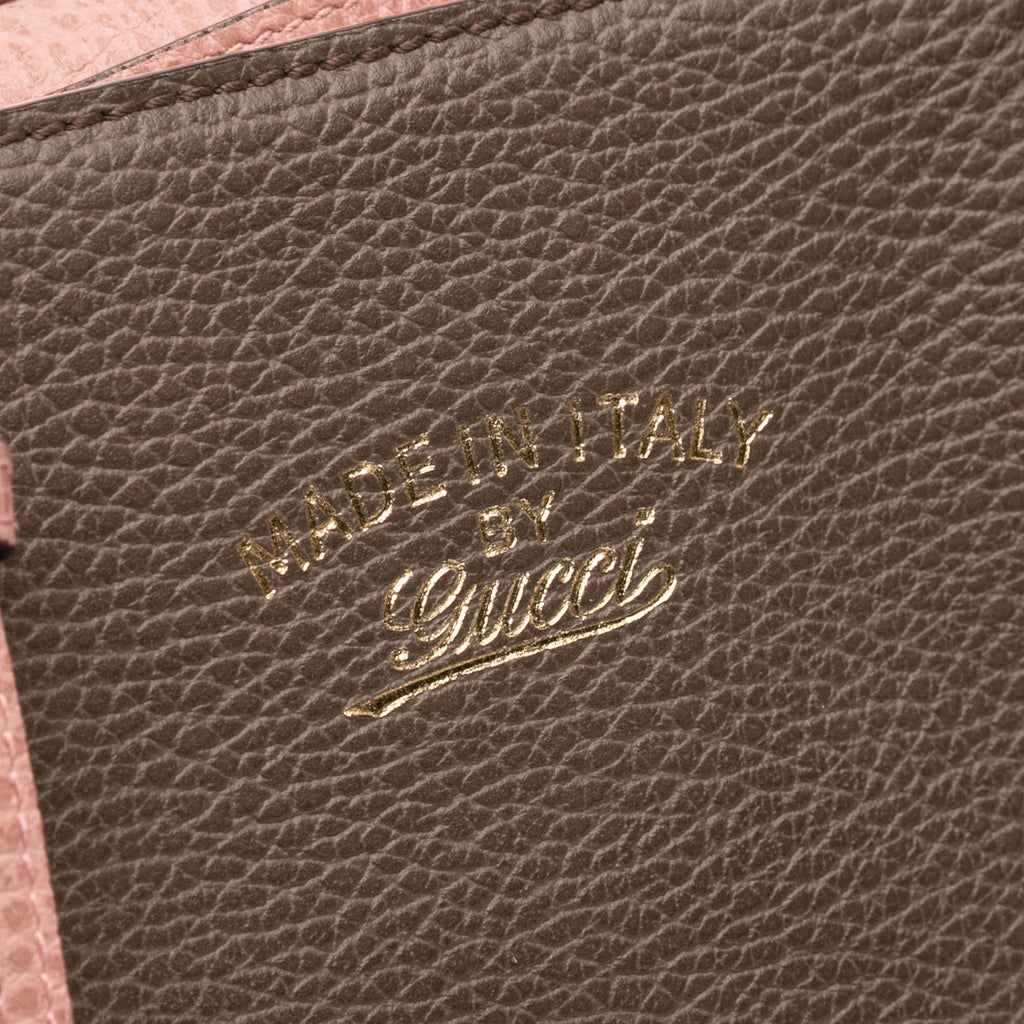 Gucci Small Leather Swing Tote