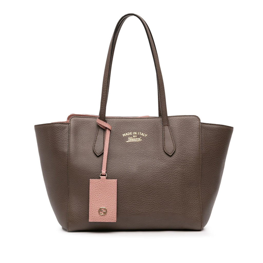 Gucci Small Leather Swing Tote