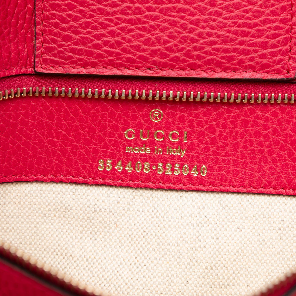 Gucci Small Leather Swing Tote