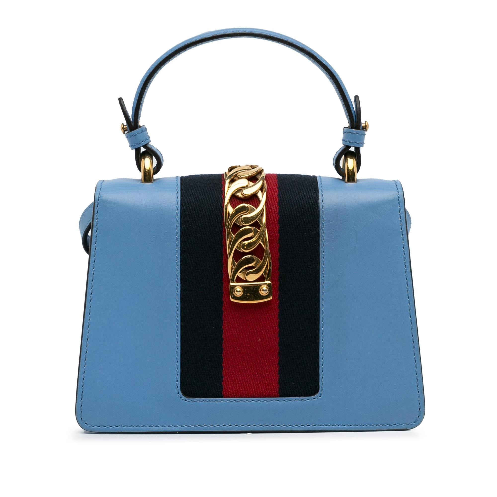 Gucci Small Leather Sylvie Satchel (SHG-rA40V1)