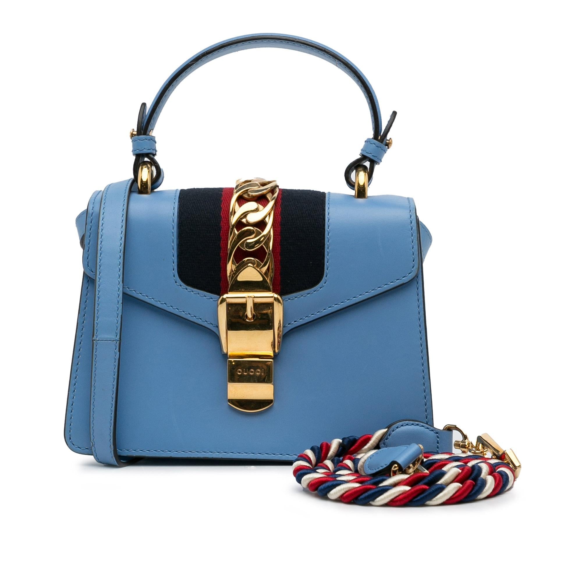 Gucci Small Leather Sylvie Satchel (SHG-rA40V1)