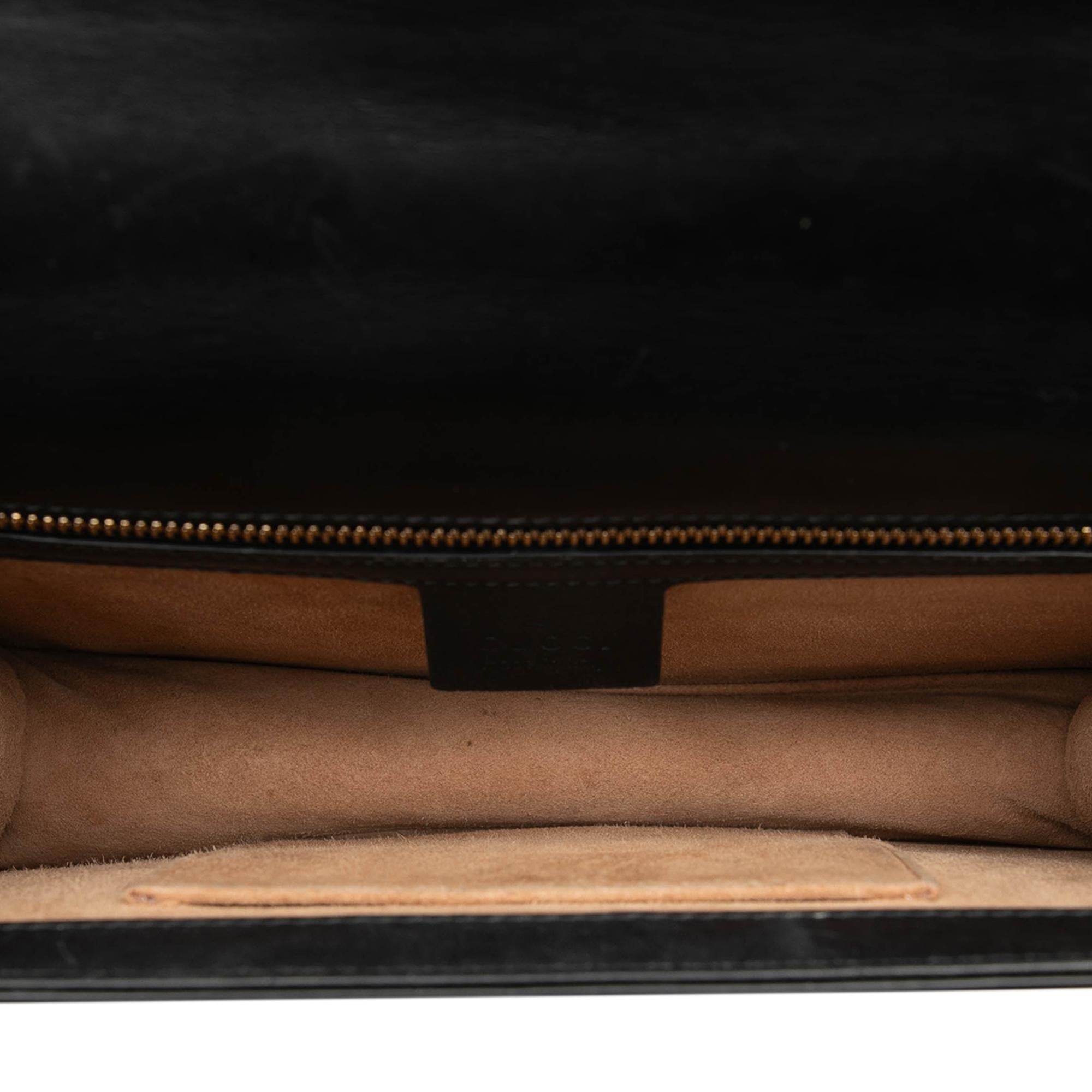 Gucci Small Leather Sylvie Web Satchel