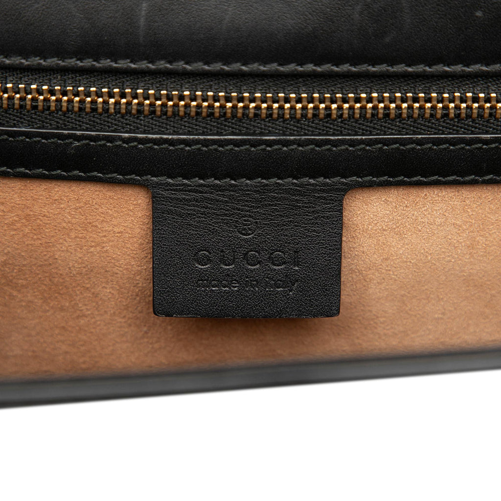 Gucci Small Leather Sylvie Web Satchel