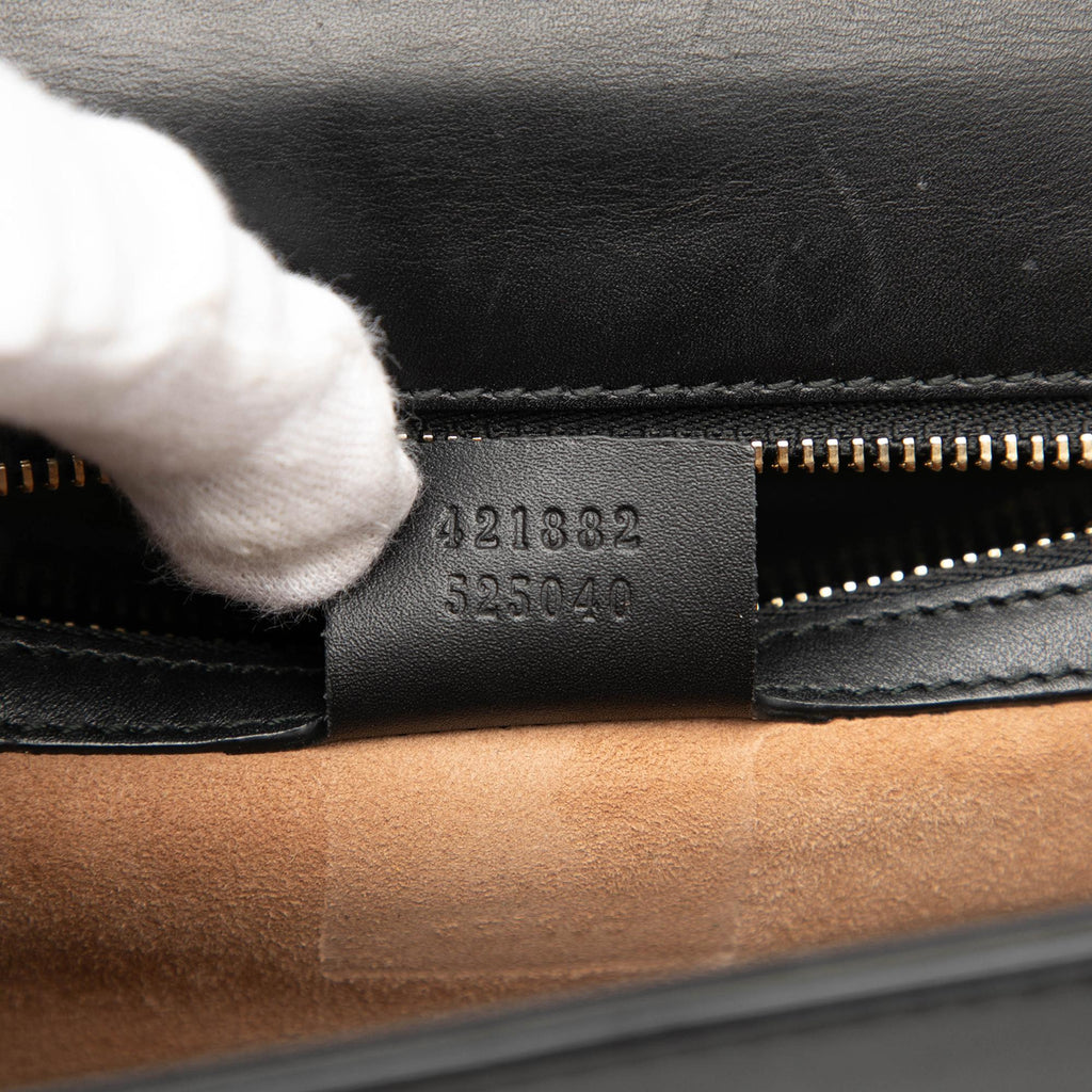 Gucci Small Leather Sylvie Web Satchel