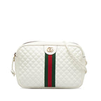 Gucci Small Leather Web Trapuntata Crossbody (SHG-2gYJQ8)