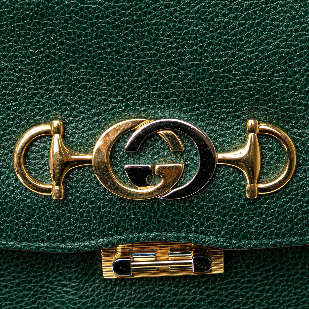 Gucci Small Leather Zumi Flap Crossbody