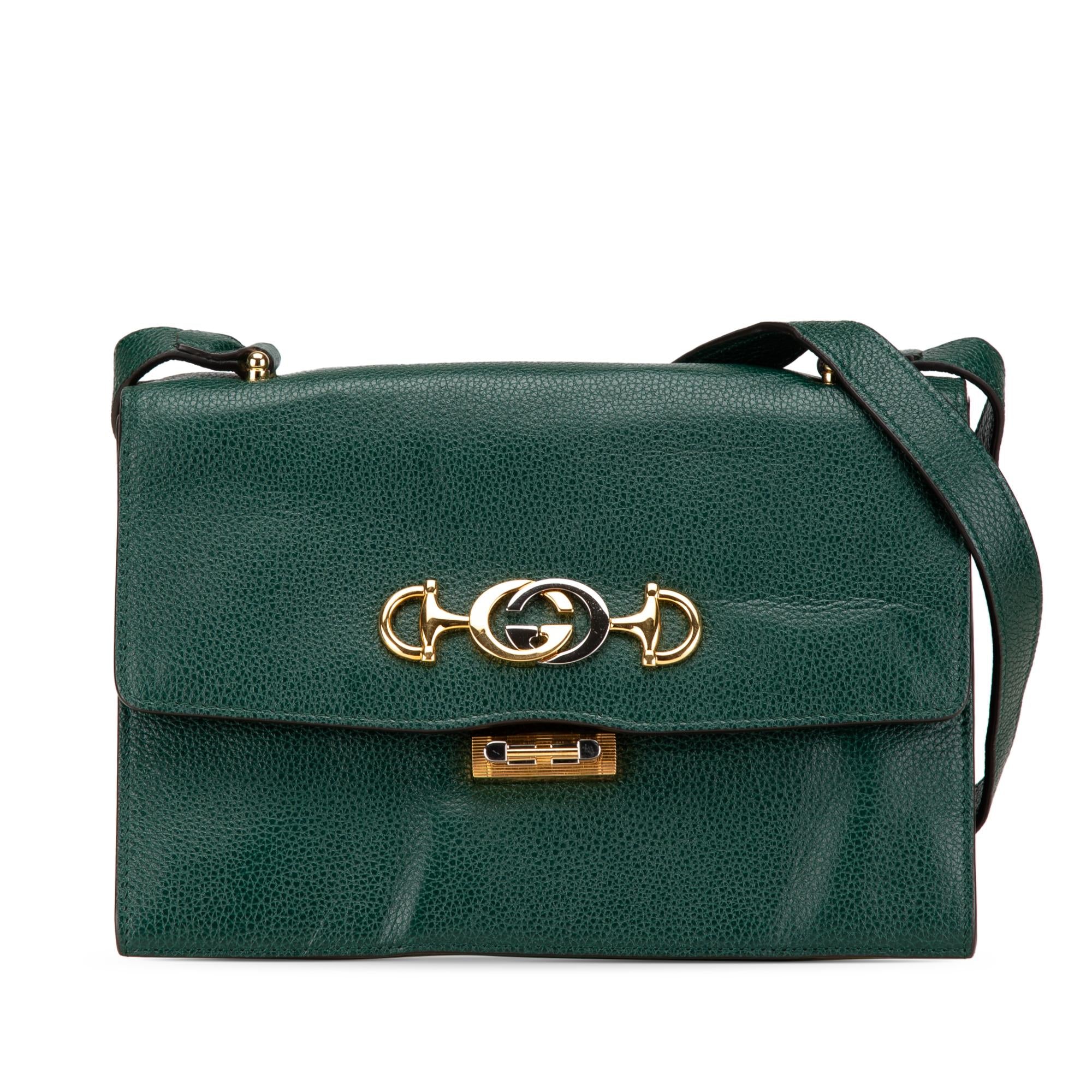 Gucci Small Leather Zumi Flap Crossbody