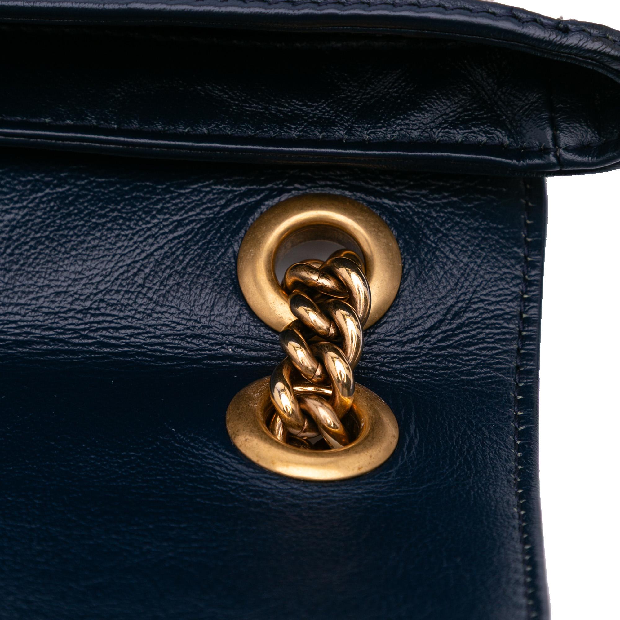 Gucci Small Matelasse Leather Torchon GG Marmont Flap