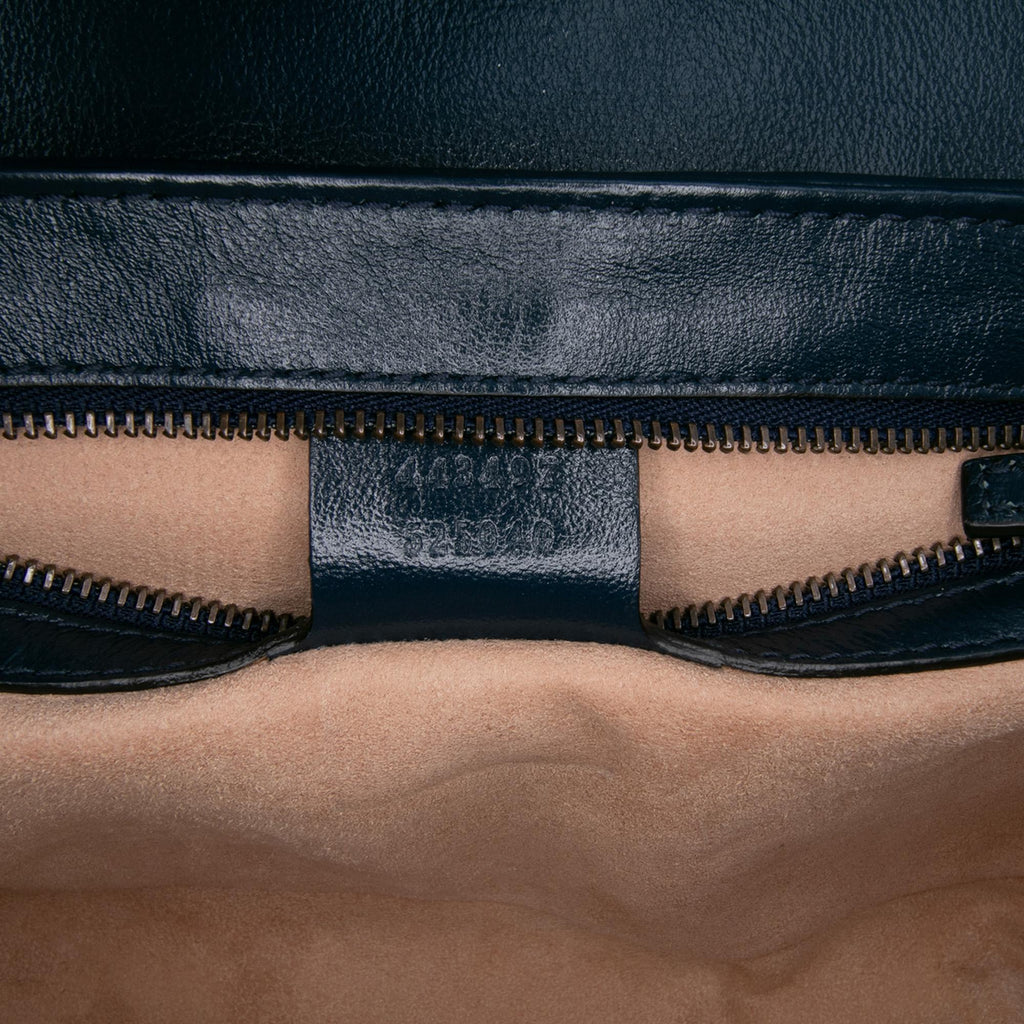 Gucci Small Matelasse Leather Torchon GG Marmont Flap