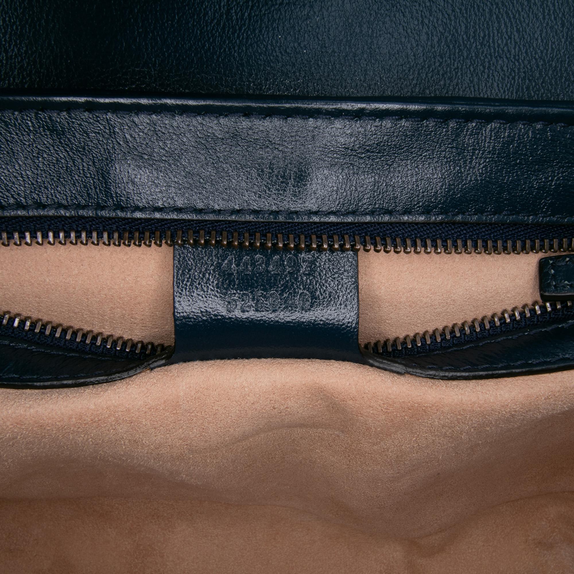 Gucci Small Matelasse Leather Torchon GG Marmont Flap