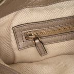 Gucci Small Metallic Leather Soho Working Satchel