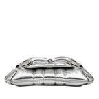 Gucci Small Metallic Quilted Leather Horsebit Chain Satchel