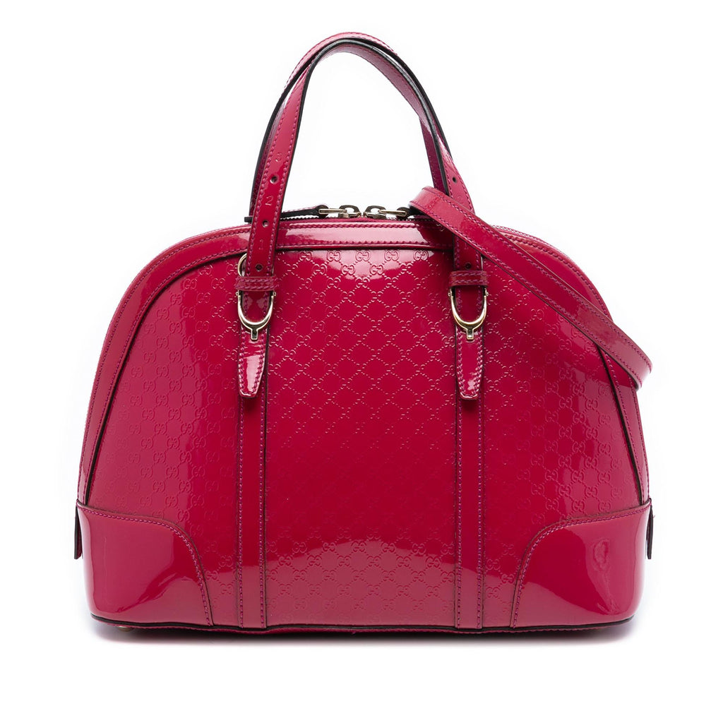 Gucci Small Microguccissima Patent Nice Dome Satchel