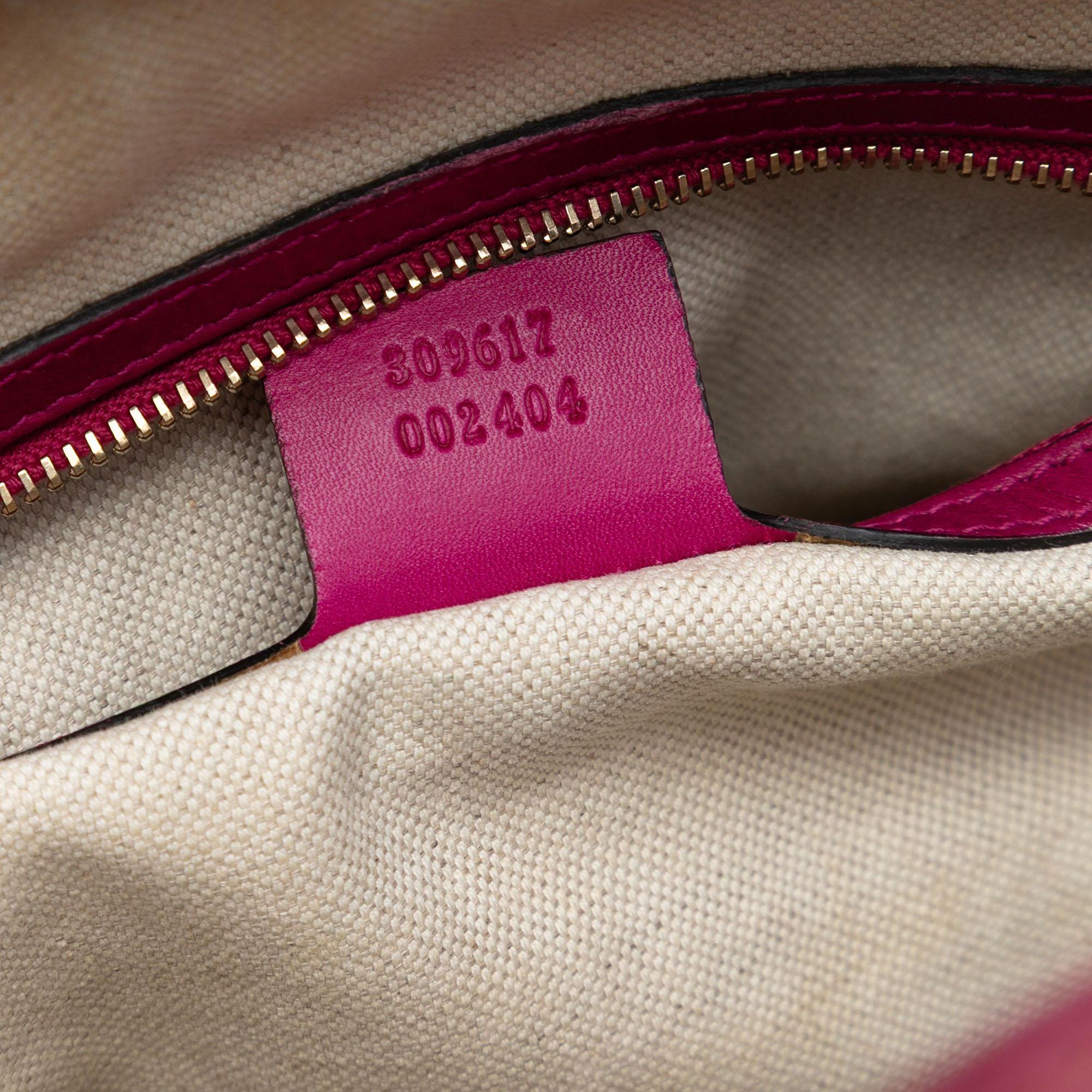 Gucci Small Microguccissima Patent Nice Dome Satchel