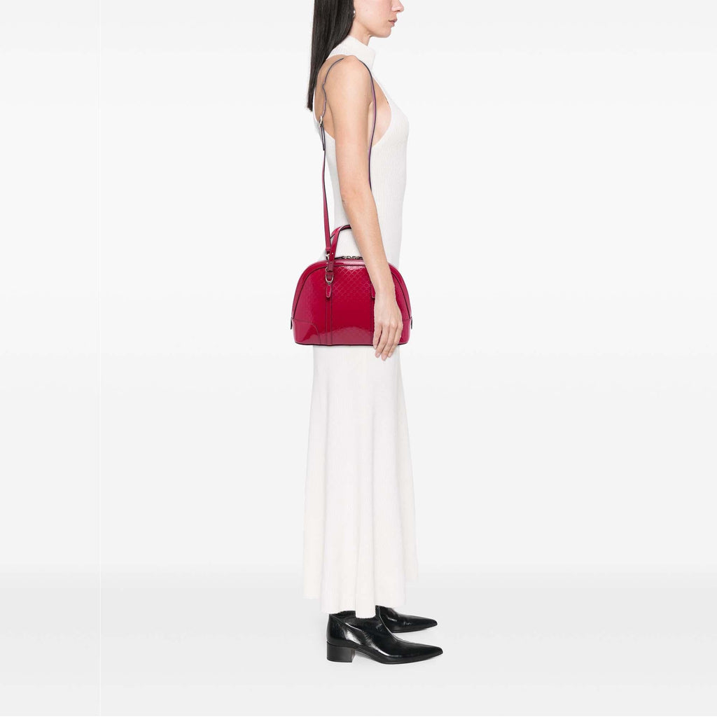Gucci Small Microguccissima Patent Nice Dome Satchel