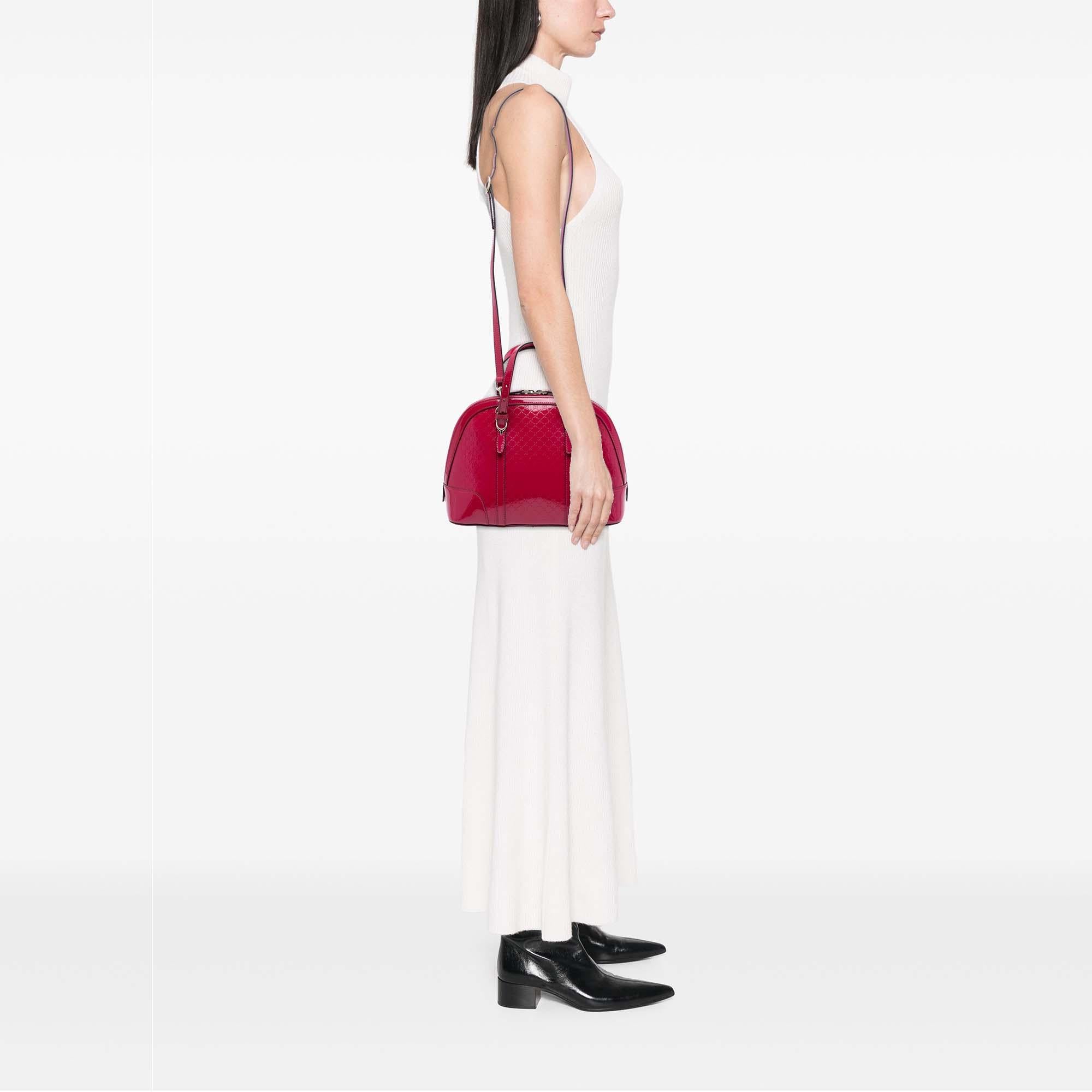 Gucci Small Microguccissima Patent Nice Dome Satchel