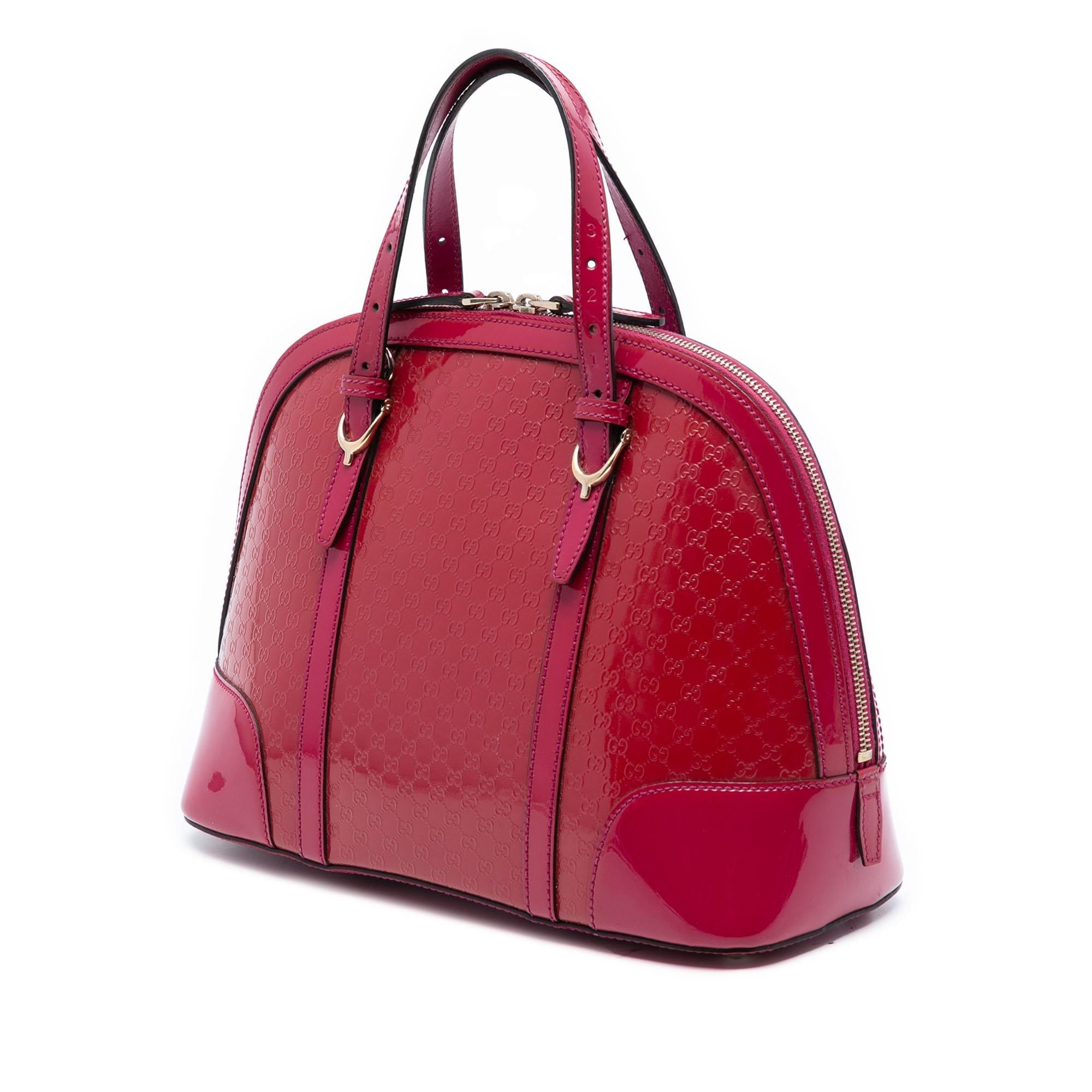 Gucci Small Microguccissima Patent Nice Dome Satchel