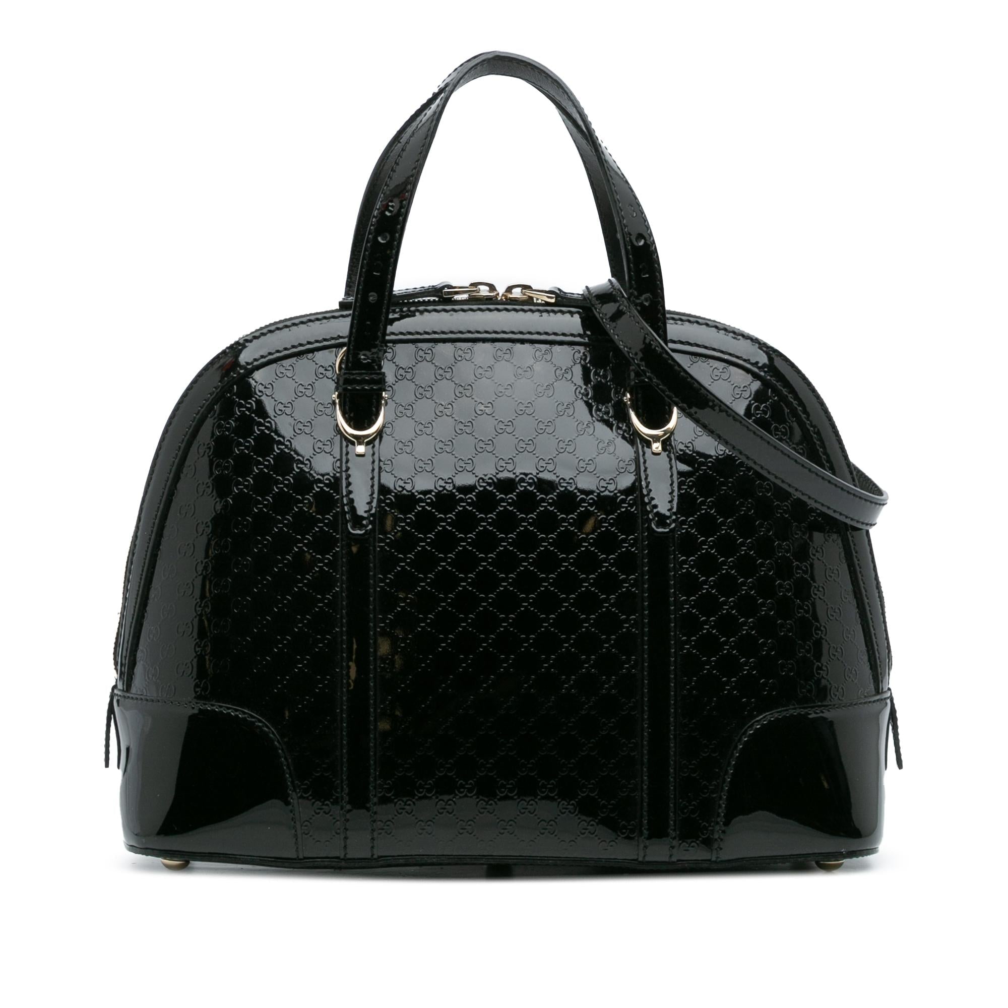 Gucci Small Microguccissima Patent Nice Satchel