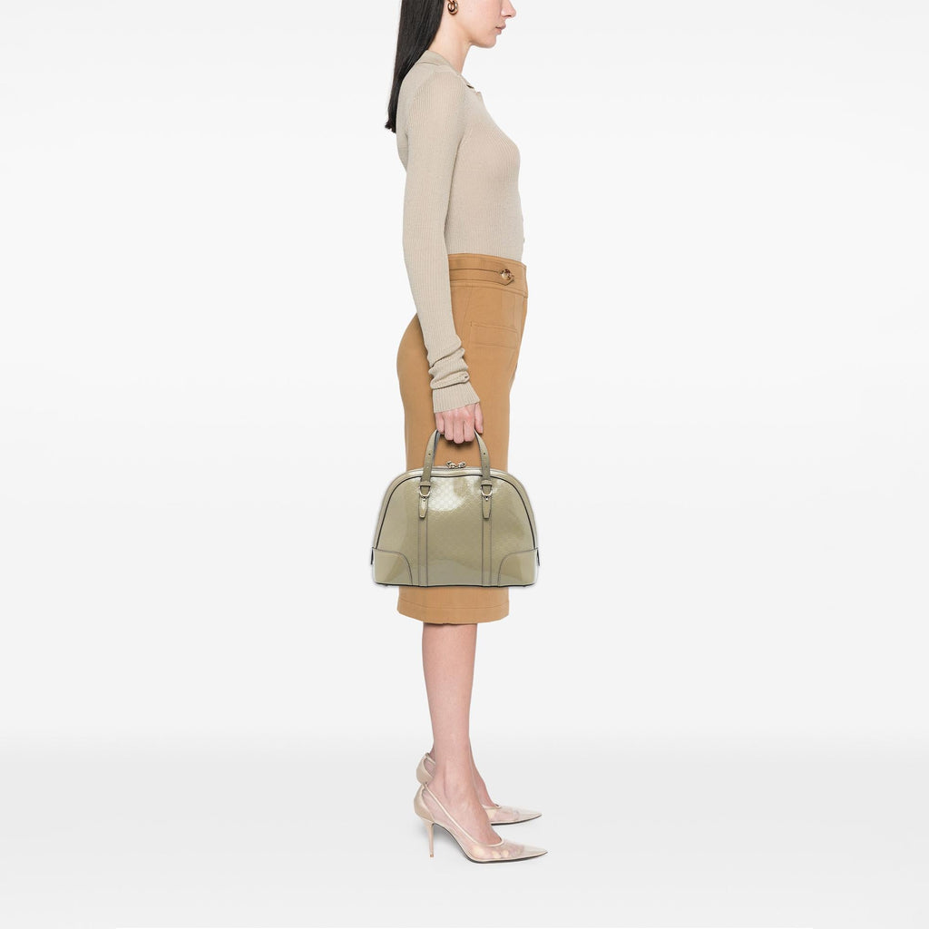 Gucci Small Microguccissima Patent Nice Satchel