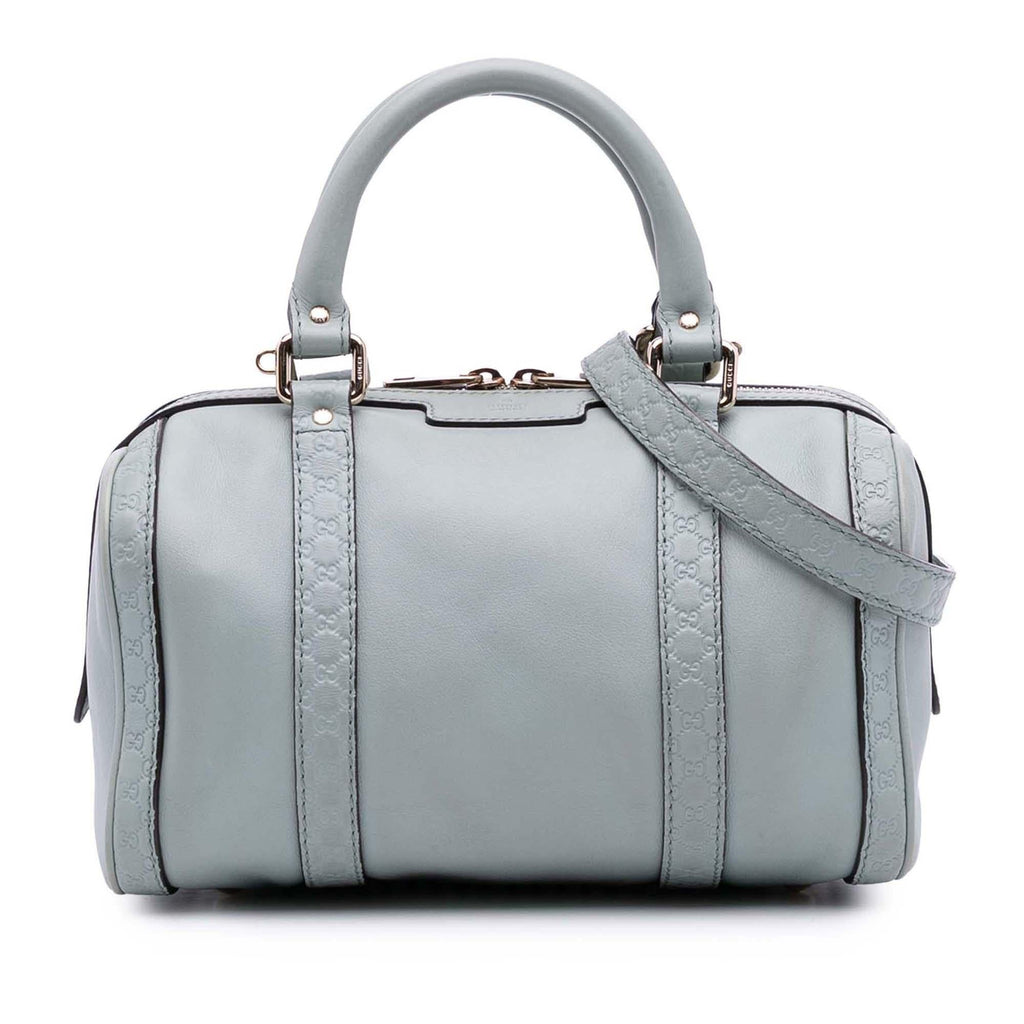 Gucci Small Microguccissima Trimmed Leather Joy Boston Bag