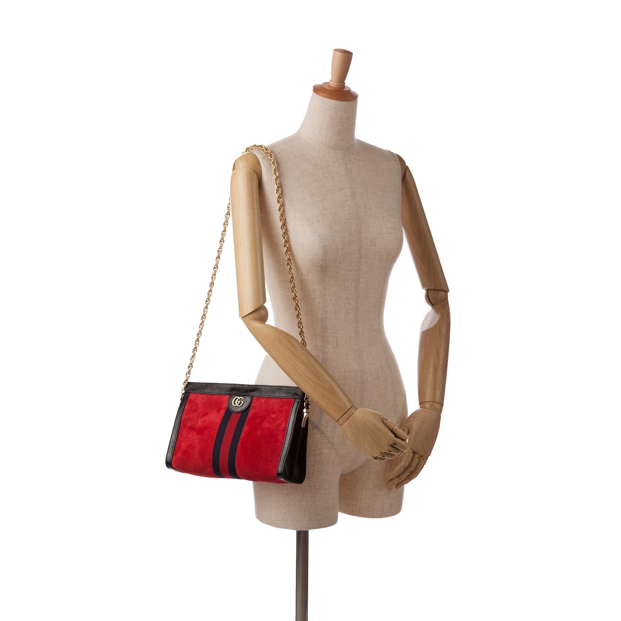 Gucci Small Ophidia Chain Crossbody (SHG-lcHr7Q)