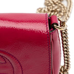 Gucci Small Patent Soho Chain Flap Crossbody