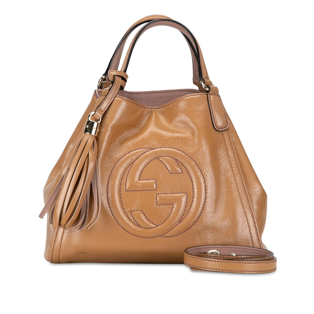 Gucci Small Patent Soho Satchel (SHG-XPGdq7)