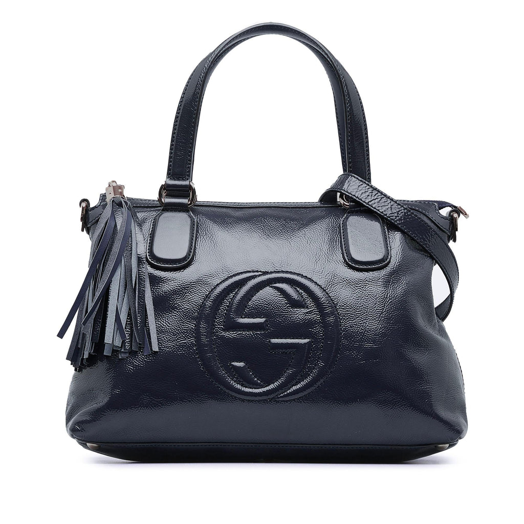 Gucci Small Patent Soho Working Satchel (SHG-xMBICY)
