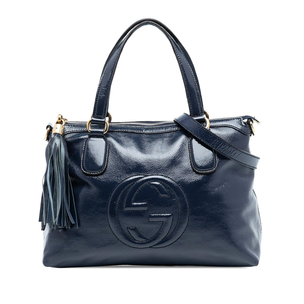 Gucci Small Patent Soho Working Satchel