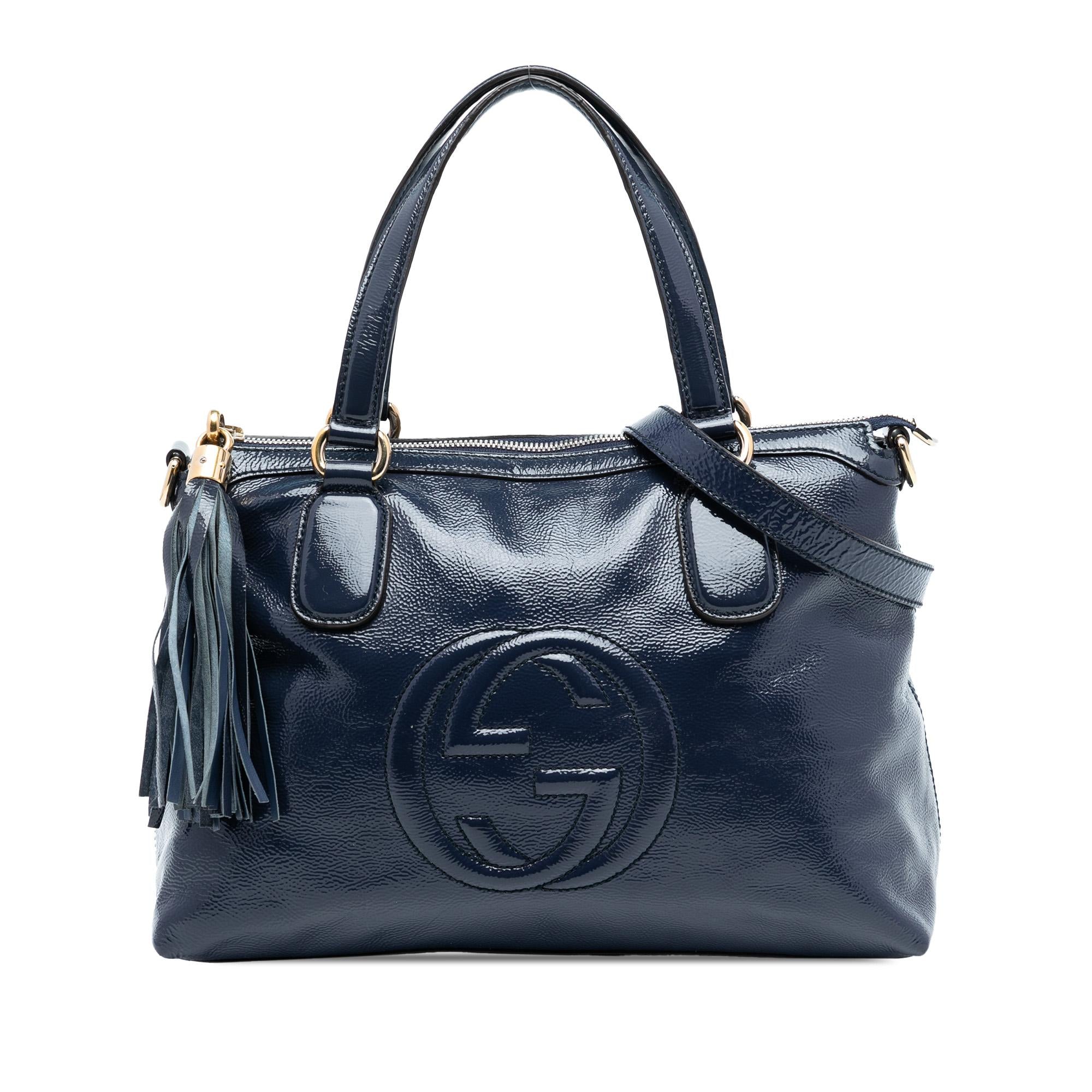 Gucci Small Patent Soho Working Satchel