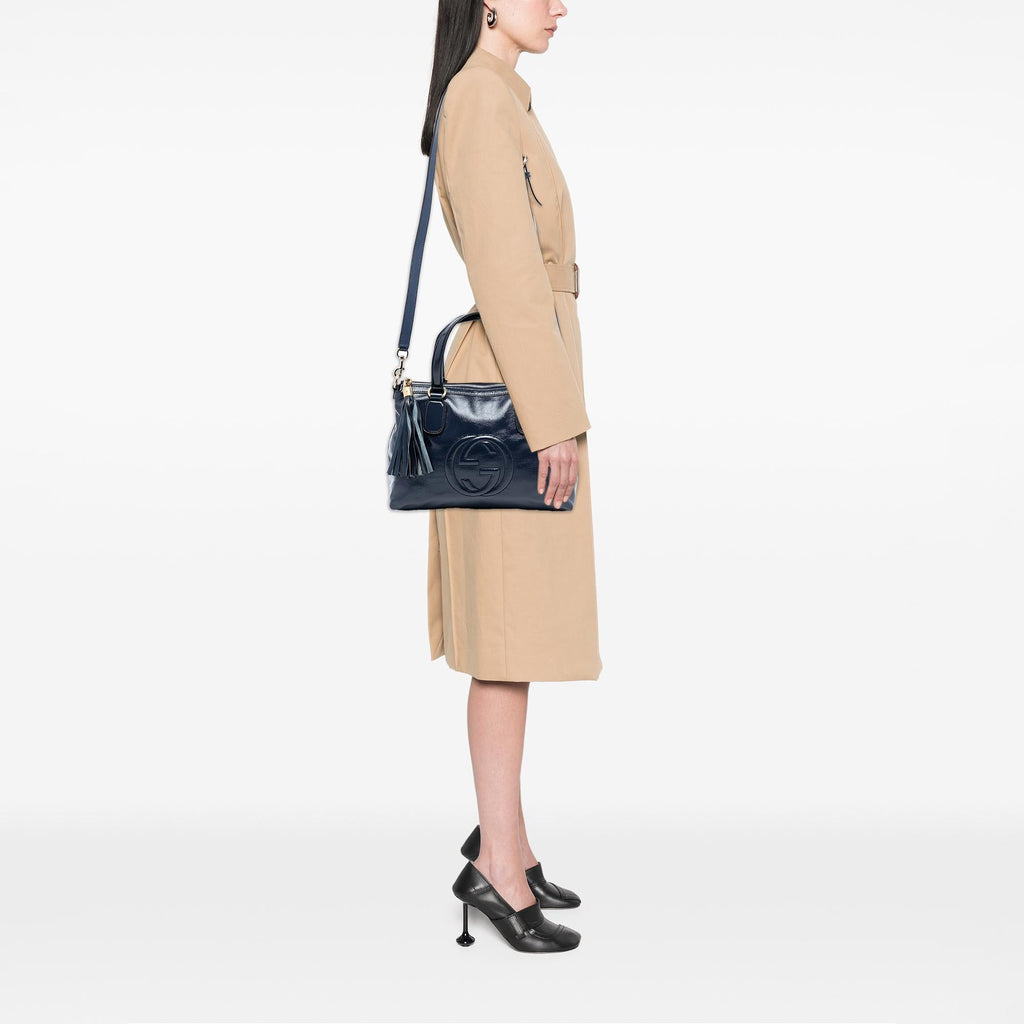 Gucci Small Patent Soho Working Satchel