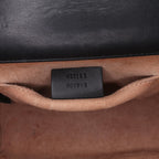 Gucci Small Pearl Studded Leather Padlock Crossbody